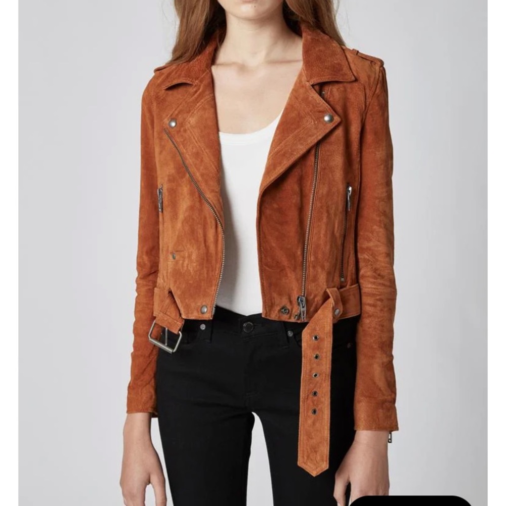 Like New Suede Moto Jacket - Picture 3 of 16